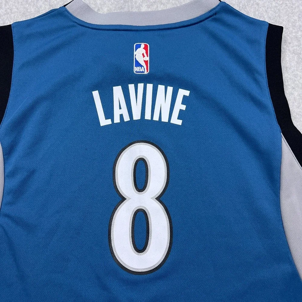 Minnesota Timberwolves Jersey Youth Large Blue NBA‎ Basketball Adidas LaVine #8